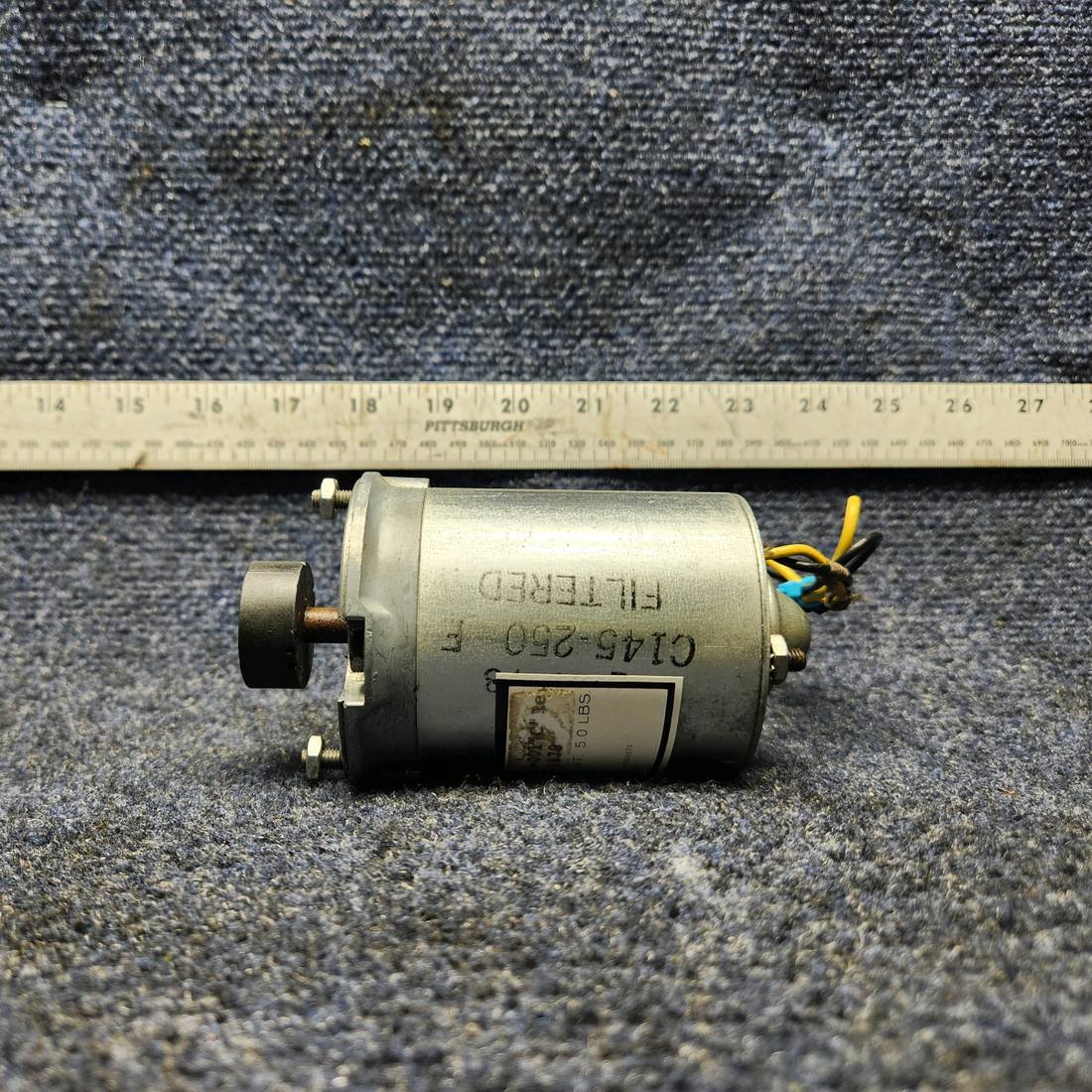 Used aircraft parts for sale, 750105-001 MOONEY M20J FLAP ACTUATOR MOTOR (VOLTS: 12-14)