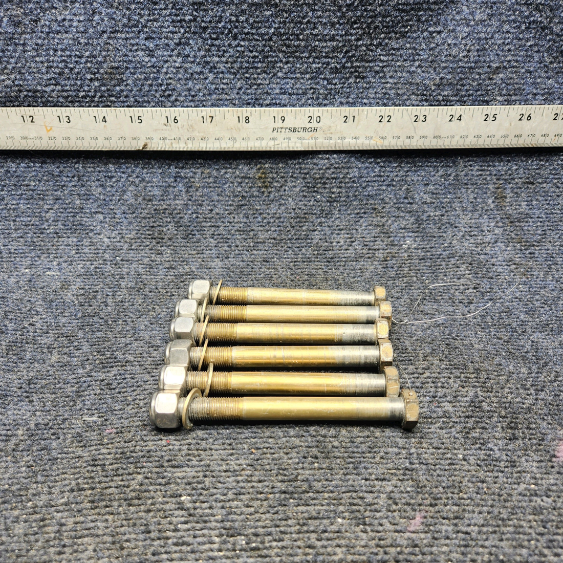 Used aircraft parts for sale, AN78-57S Beechcraft A23A Musketeer Custom III PROPELLER MOUNTING BOLT SET (NO PROP STRUCK)