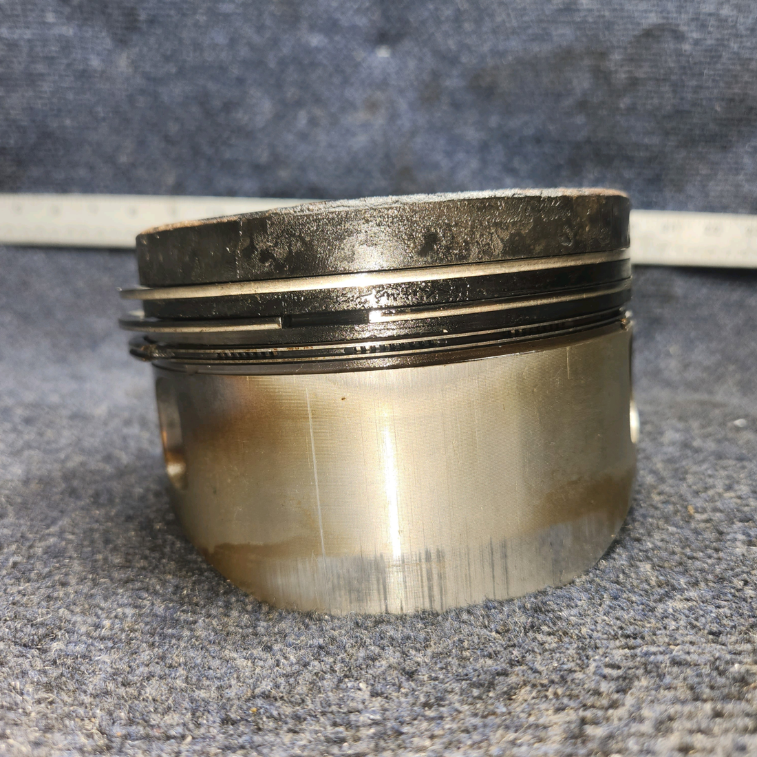 Used aircraft parts for sale, LW-12416 Lycoming O-320-D2A Piper PA28-140 Cylinder Wide Deck Chrome with High-Compression Piston