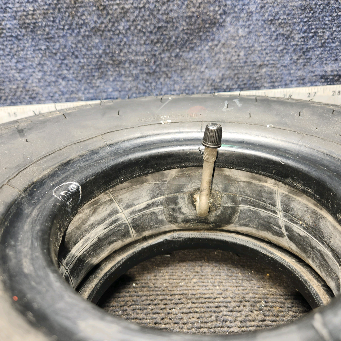 Used aircraft parts for sale, 505C46-4 GoodYear Flight Custom III Cessna 172E Tire With tube.