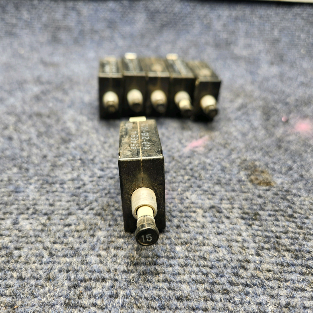 Used aircraft parts for sale, 819-215-102 Wood Electric Piper PA-28T AMF BREAKER15 AMP " PRICE PER EACH"