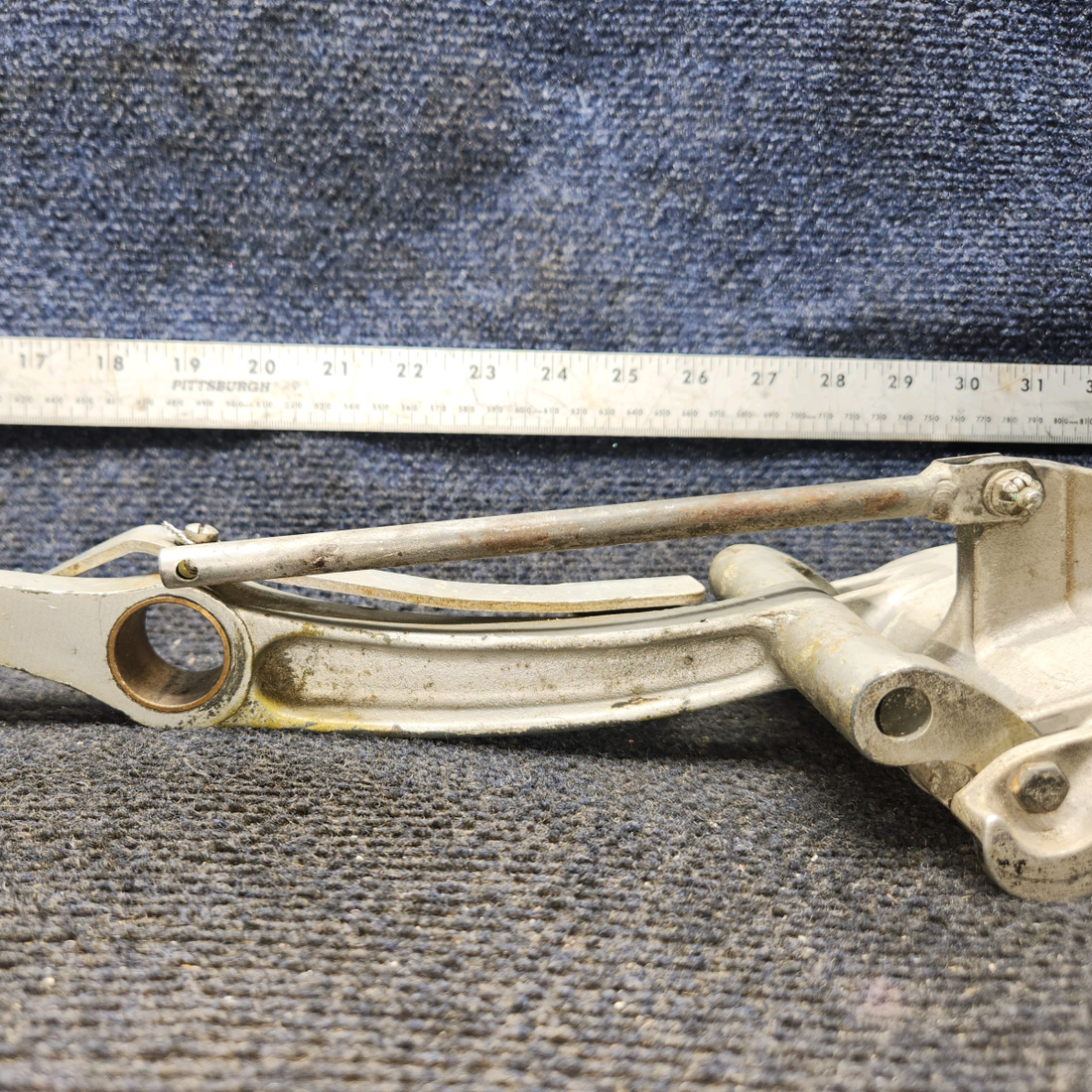 Used aircraft parts for sale, 35-524011 Beechcraft F35 Rudder Pedal And Pedal Arm