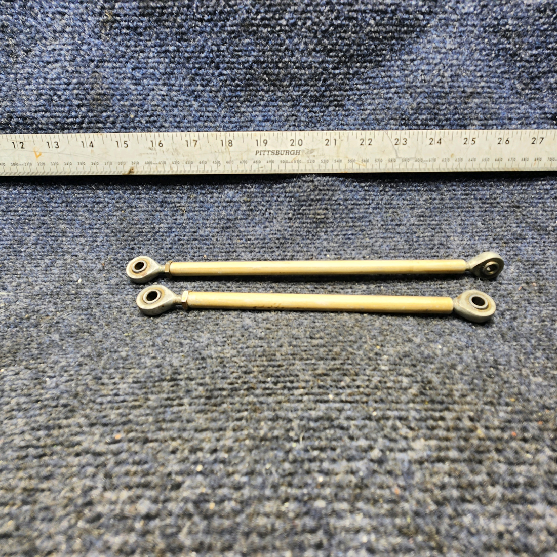 Used aircraft parts for sale, 169-524013-37 Beechcraft A24R Rudder Pedal Control Rod Interconnect FWD "PRICE PER EACH"