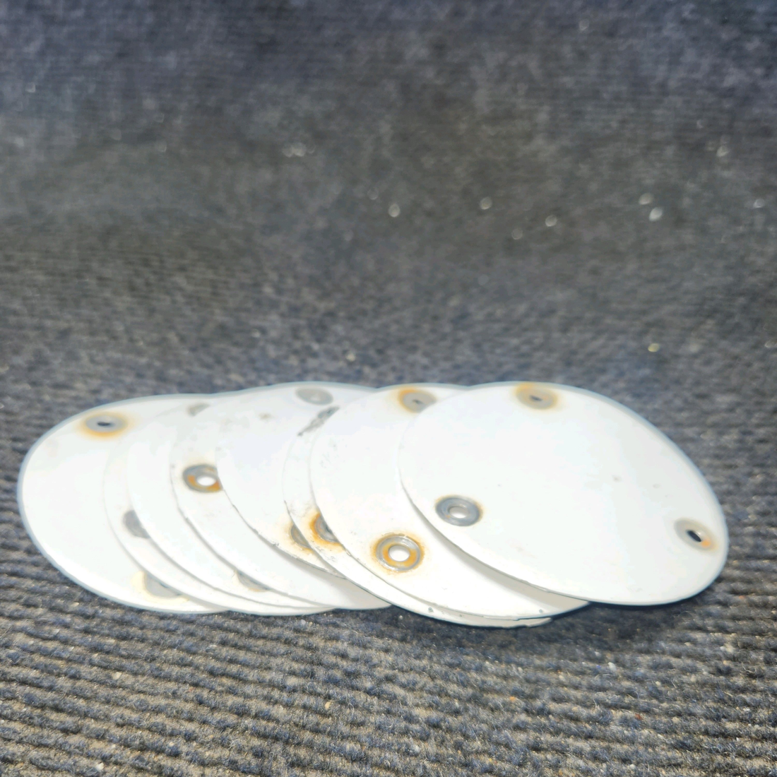 Used aircraft parts for sale, S225-3 Cessna 182G Flap Inspection Cover Plate - Set of 8