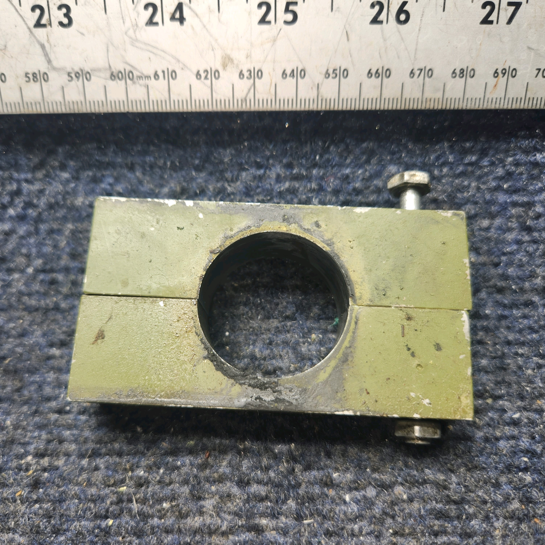 Used aircraft parts for sale, 62745-000 Piper PA28-140 Pillow Block Torque Shaft Support