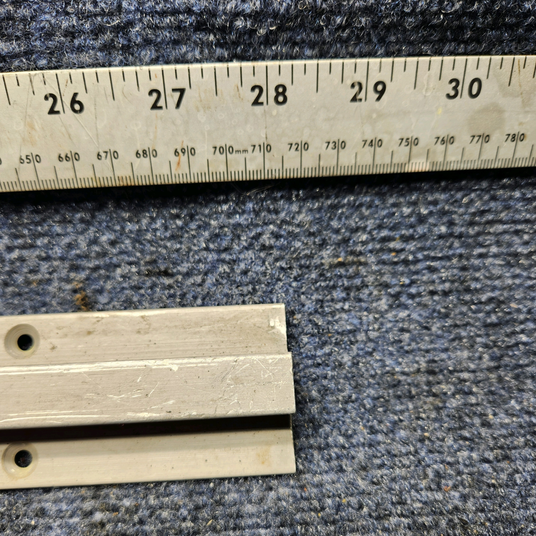 Used aircraft parts for sale, 33-534031-31 Beechcraft F33A SIDE SEAT TRACK / REAR INDBOARD OR OUTBOARD