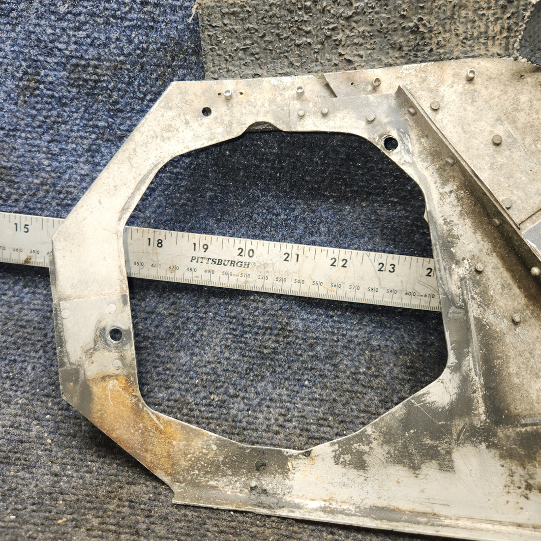 Used aircraft parts for sale, 63613-000 Piper PA28-140 Front Engine Baffle Assembly - LH