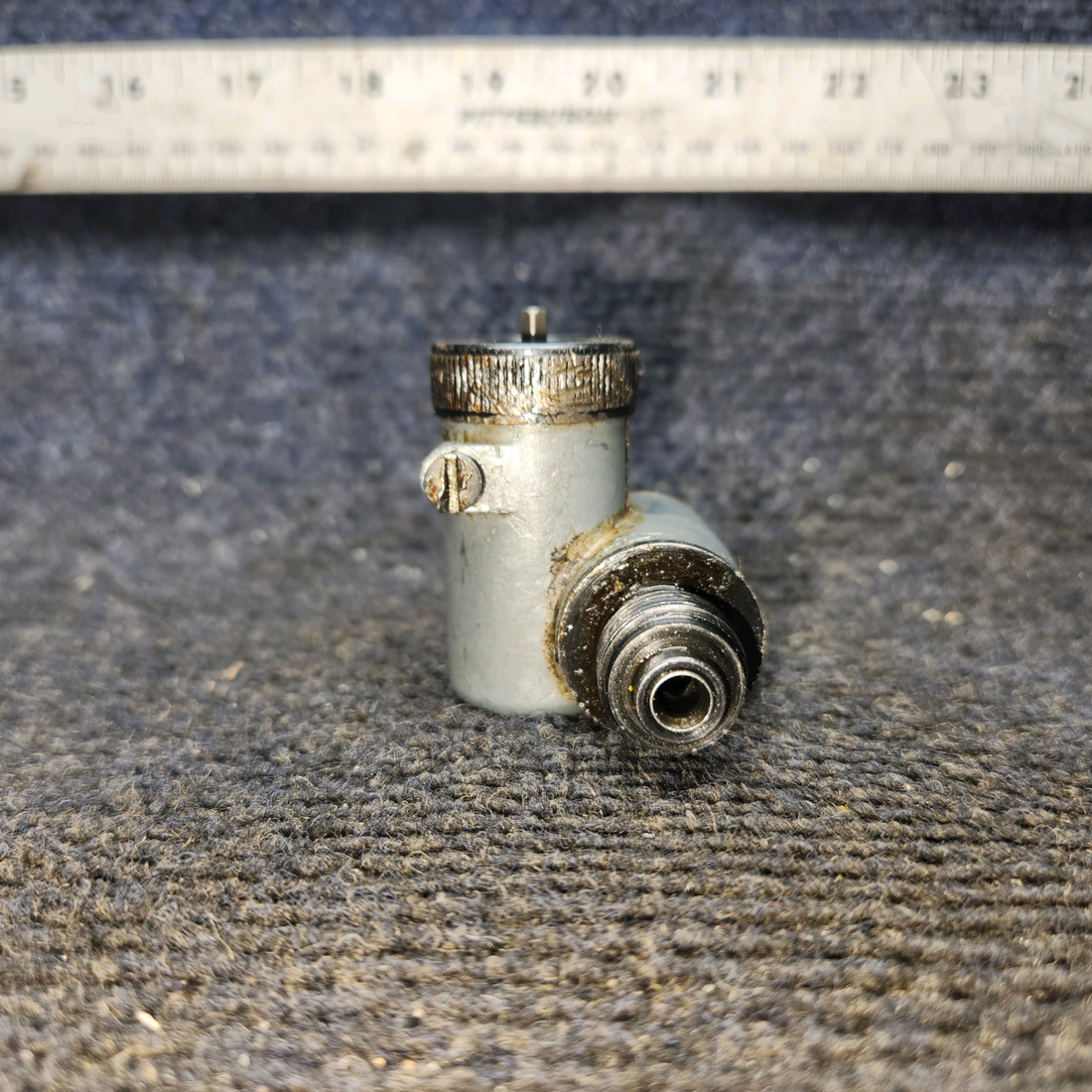Used aircraft parts for sale, 106301 Continental GO-300 Cessna C175 Tachometer 90 Degree Elbow Cable Adapter