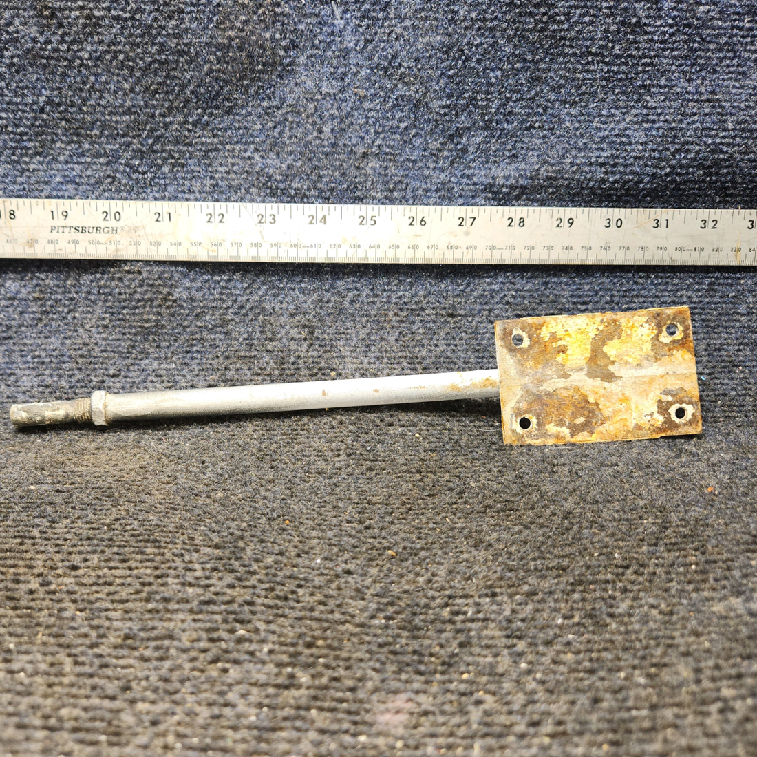 Used aircraft parts for sale, 65248-000 Piper PA28-161 Stabilator Trim Arm Assembly with Eye Bolt
