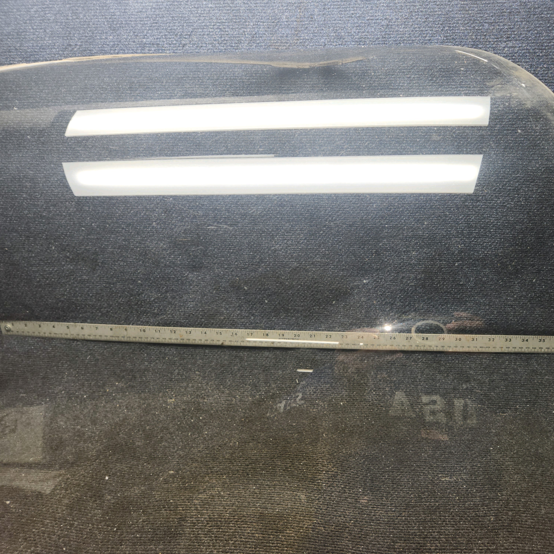 Used aircraft parts for sale, 69220-022 Piper PA32RT-300 Tinted Windshield with OAT Gauge - LH (0.1440")