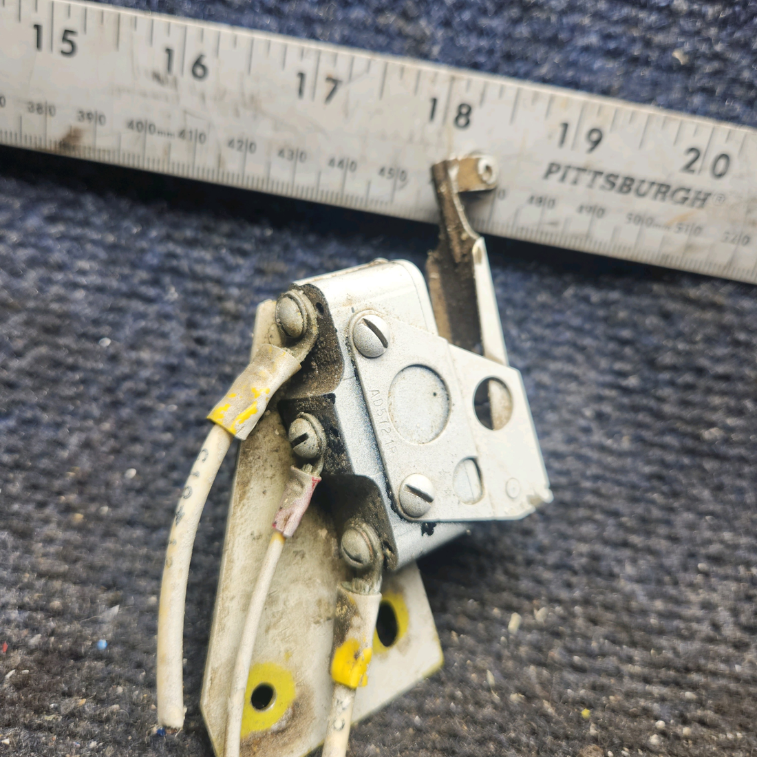 Used aircraft parts for sale, 45-361117-1 Beechcraft 35-33 Flap Limit Down Switch with Bracket