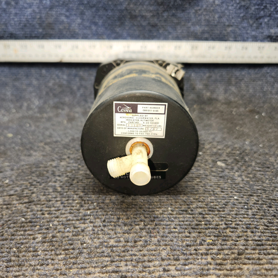 Used aircraft parts for sale, A-20(0105) cessna 150G Altimeter Indicator