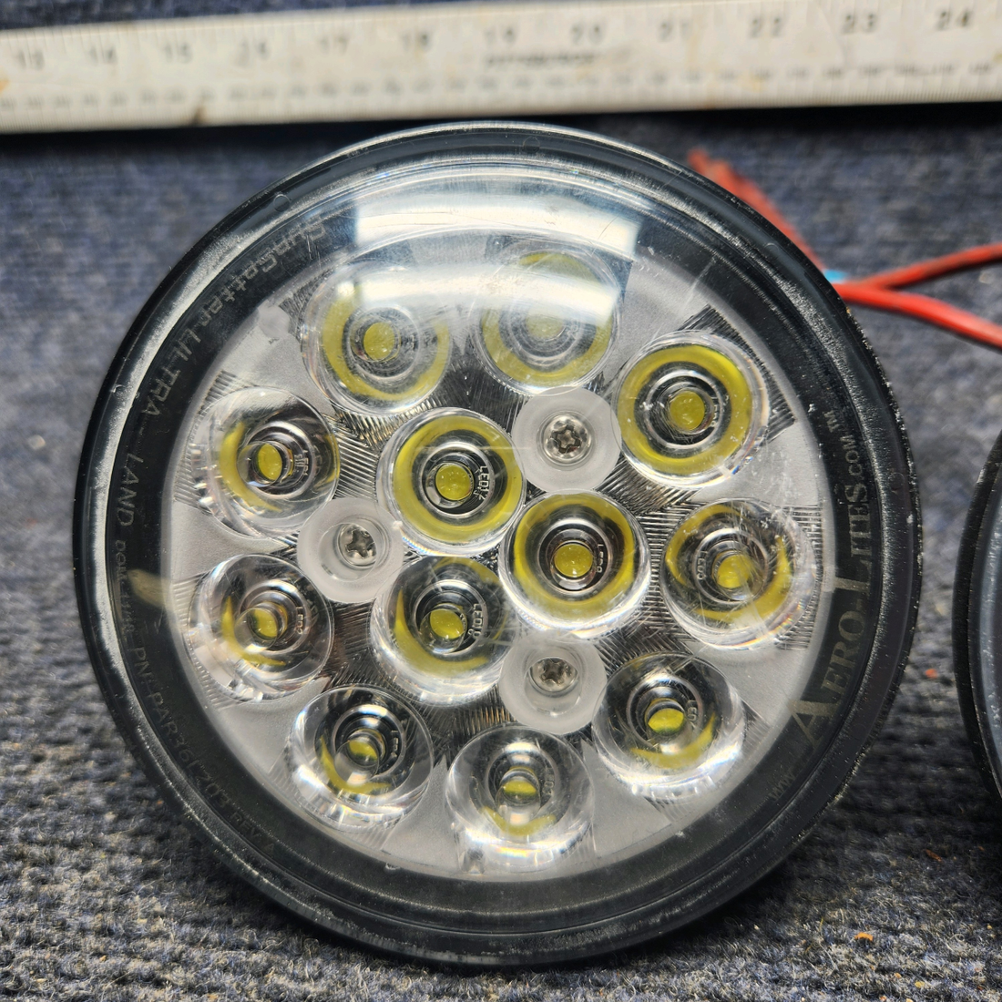 Used aircraft parts for sale, Par36 LED Aero-Lites Beechcraft A24R LED PAR36 Landing Light PAIR (TWO)