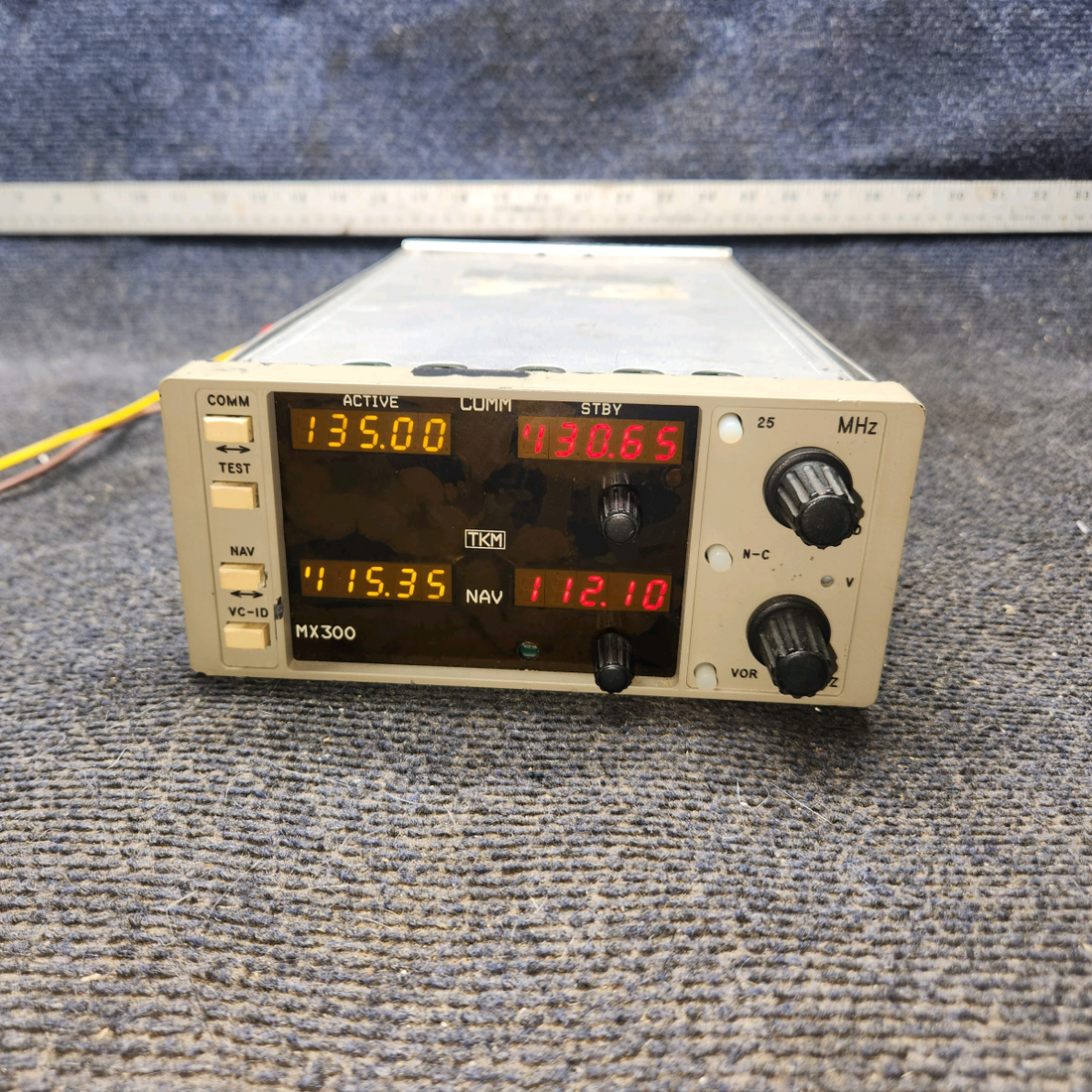 Used aircraft parts for sale, MX300 TKM cessna 172N Nav/ Com 14V  No Tray No Connector