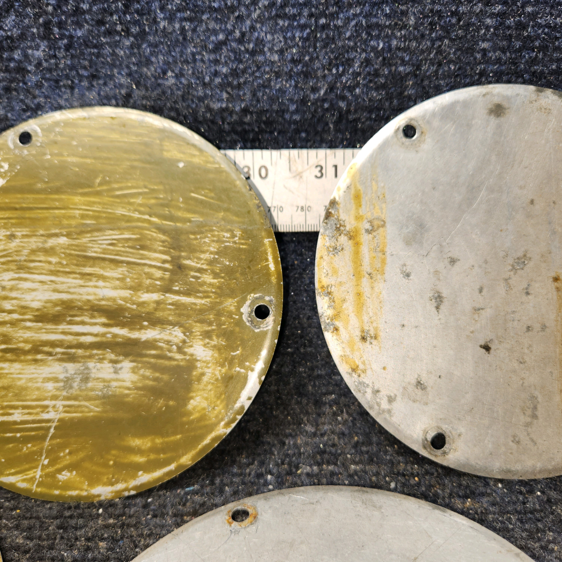 Used aircraft parts for sale, S225-1 Cessna 172E Inspection Cover Plate - Set of 5