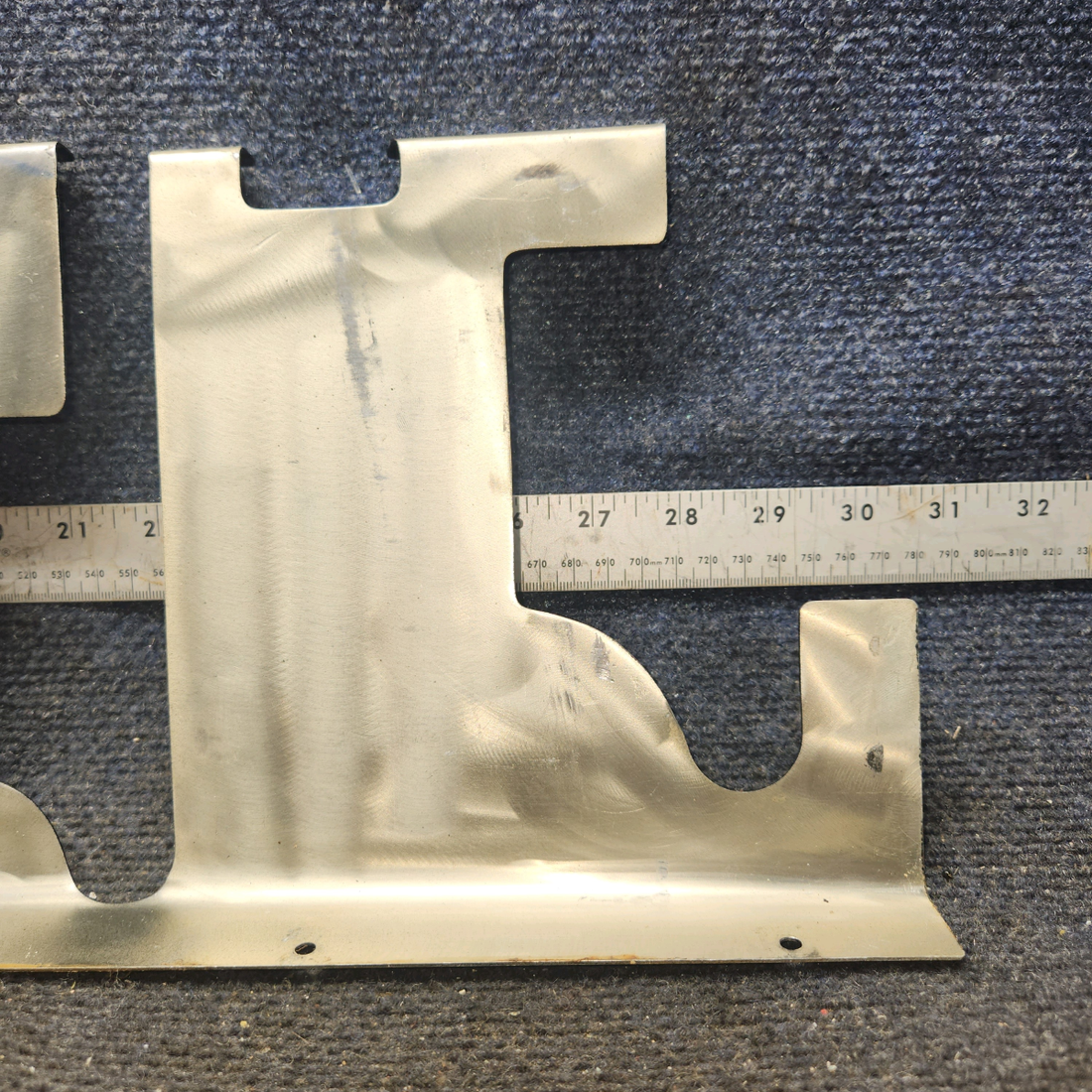 Used aircraft parts for sale, 0513058-1 Cessna 172E Rudder Bar Shield - RH Dual Controls