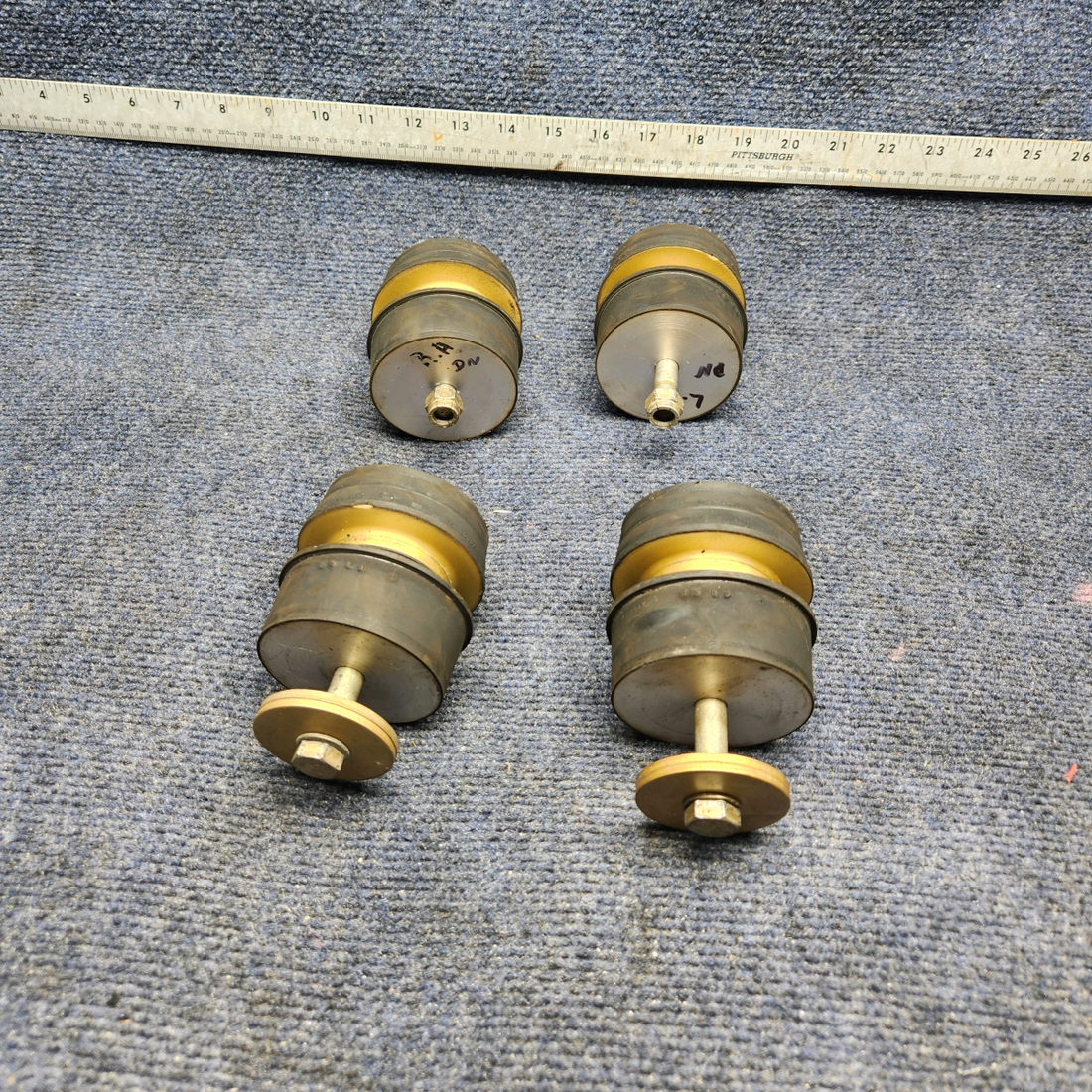 Used aircraft parts for sale, J-9612-8 Lord MOONEY M20J SHOCK MOUNT SET (SMOH: 64.5)