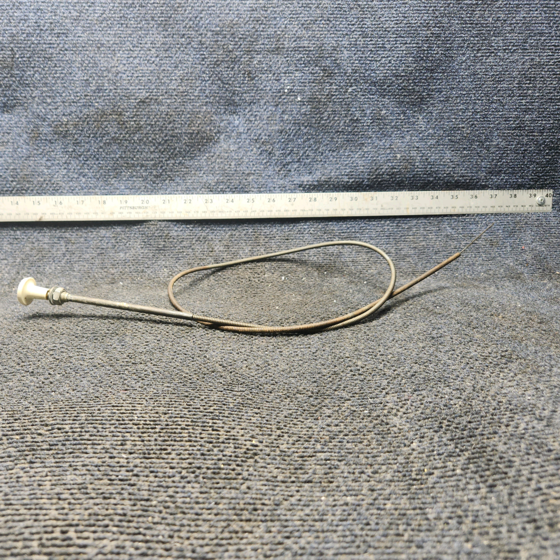Used aircraft parts for sale, S1239-15 Cessna 172E Cabin Heat Control Cable (Length: 47")