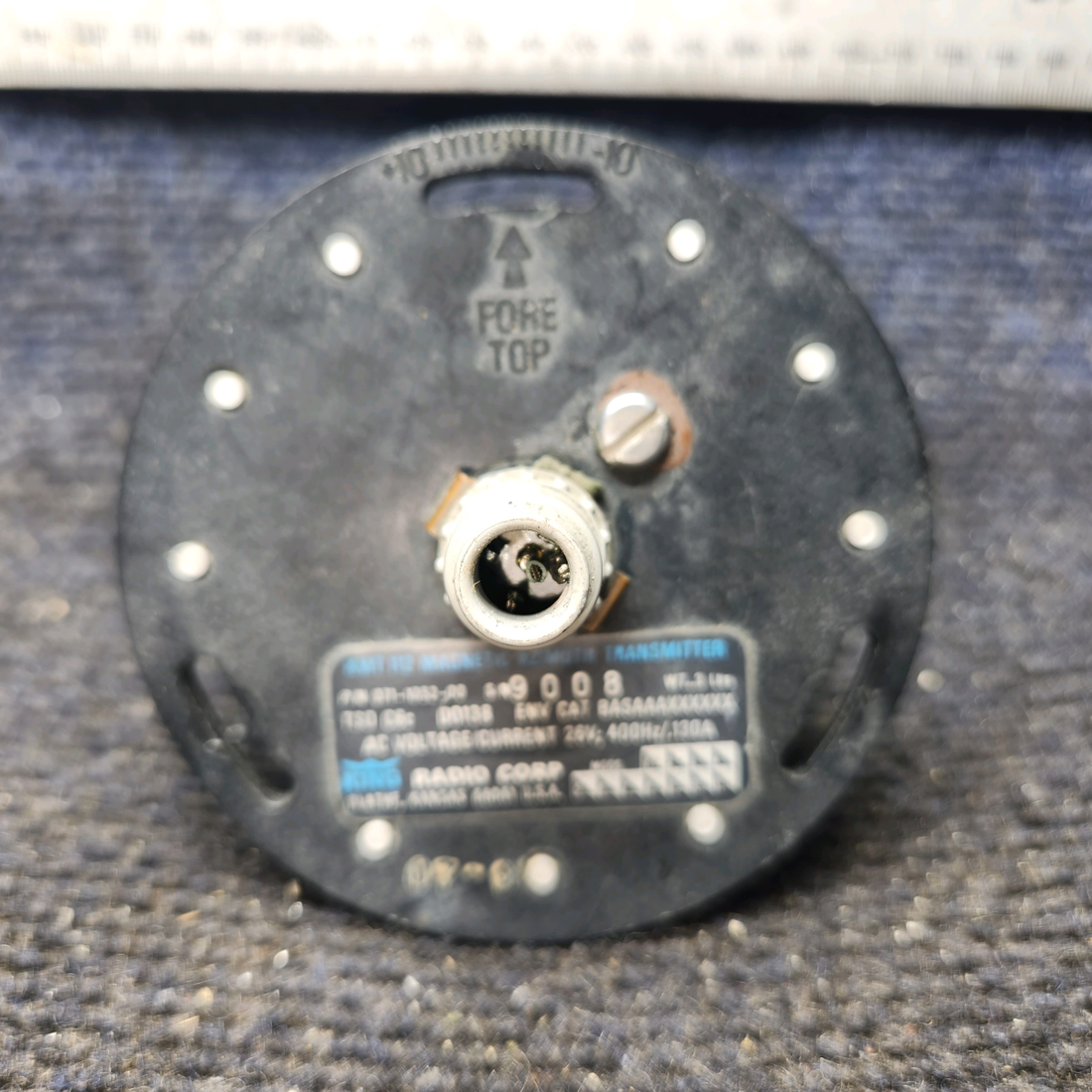 Used aircraft parts for sale, 071-1052-00 King KMT-112 KMT 112 Magnetic Remote Compass W Connector