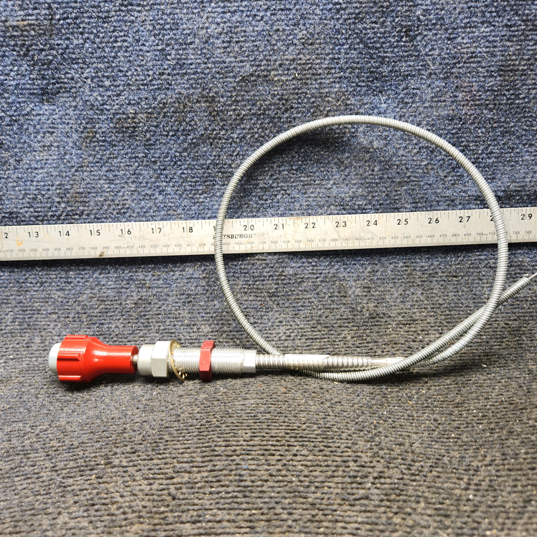 Used aircraft parts for sale, MC600-72 McFarlane cessna 172N Fine Adjust Mixture Control Cable – 36.25 in