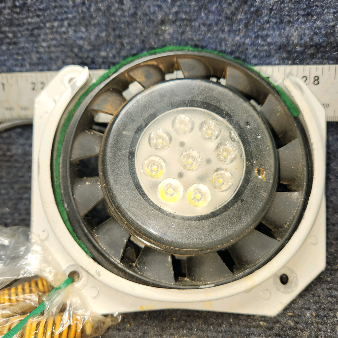 Used aircraft parts for sale, 0423542-6 Cessna 172 Bracket Assy Landing Light With LED light