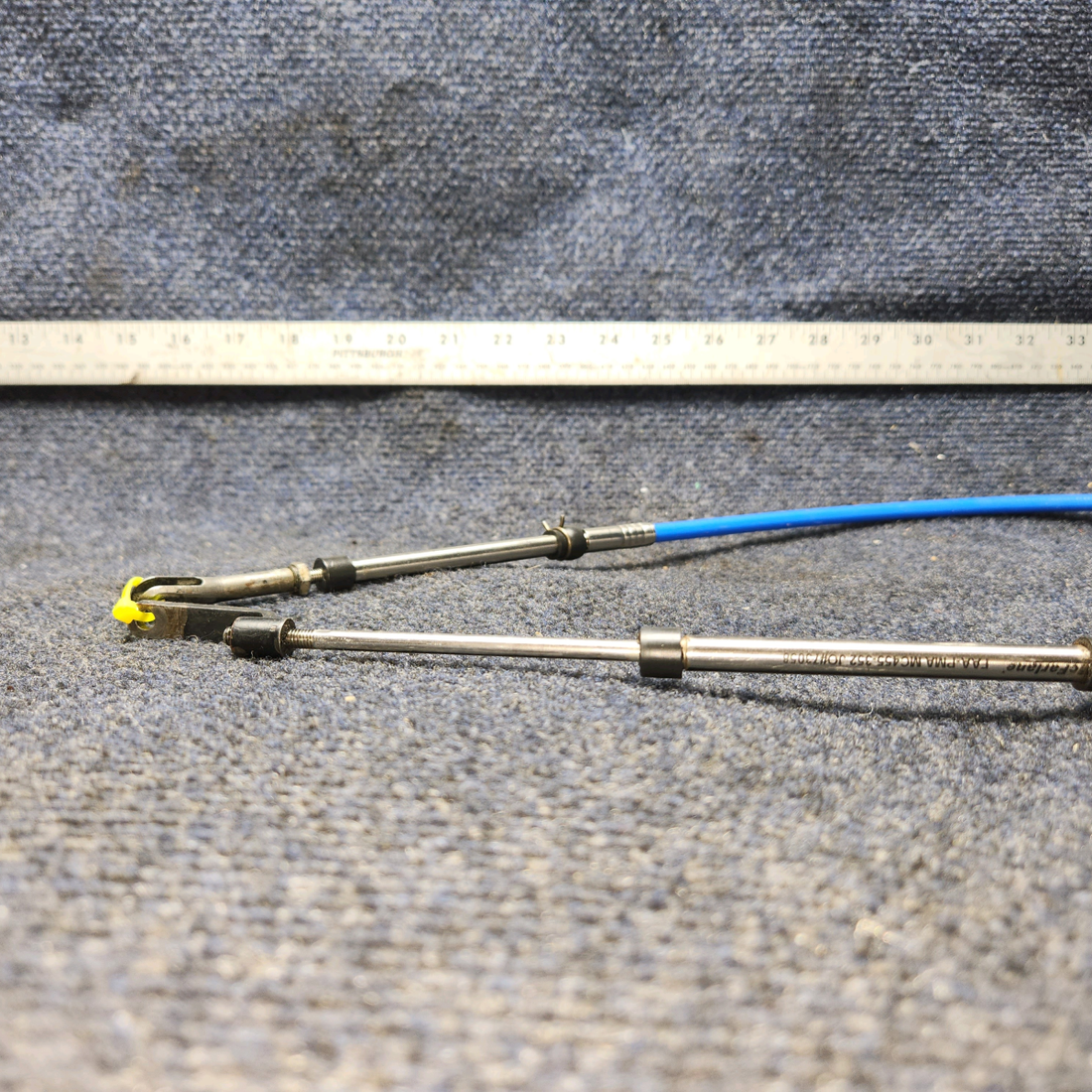 Used aircraft parts for sale, 67639-008 Piper PA28-140 Throttle Control Cable L: 44”