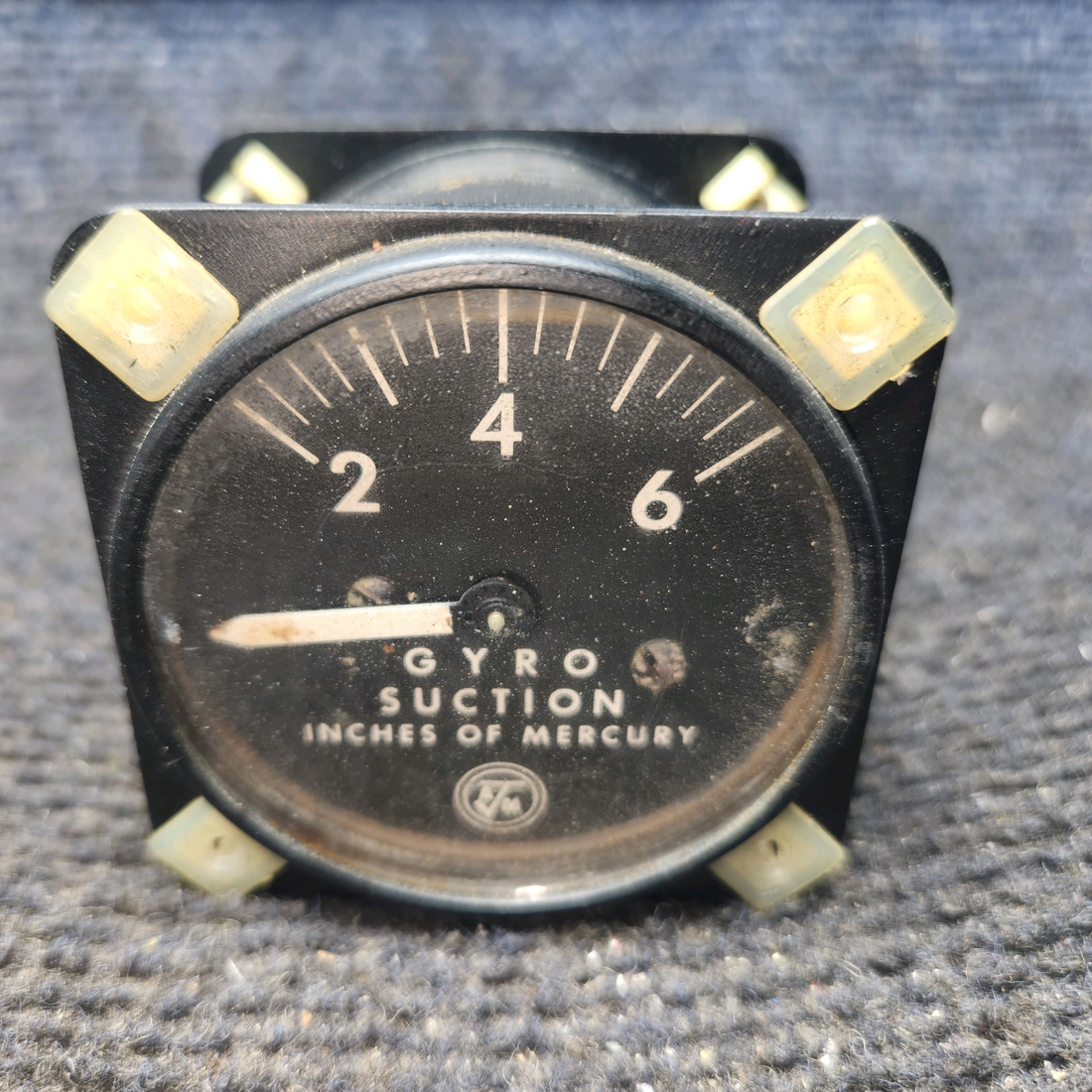 Used aircraft parts for sale, 1G3-4 Airborne MFG Piper PA-28-140 Suction Gauge Indicator