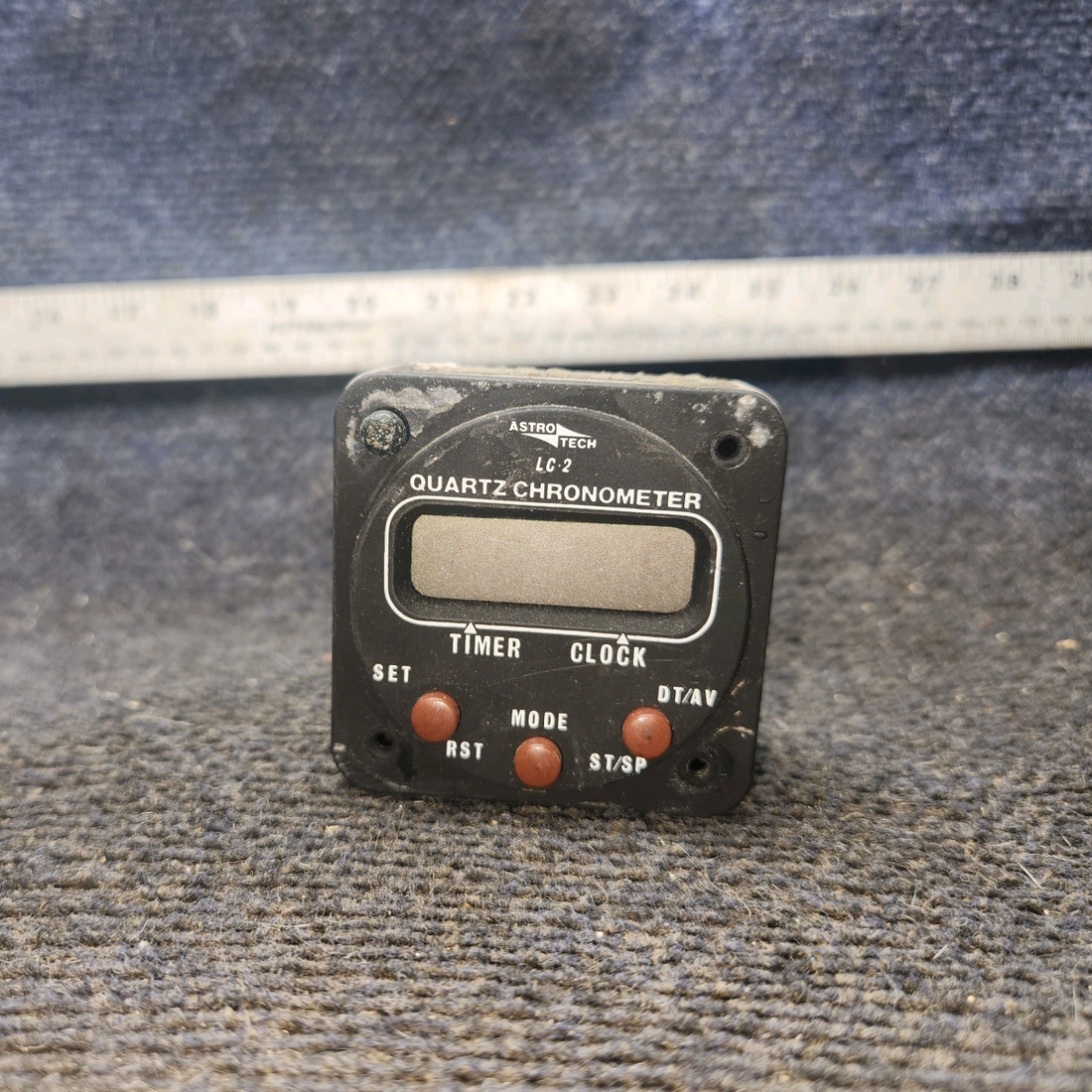 Used aircraft parts for sale, AT420100 Astrotech LC-2 cessna 172N Digital Quartz Chronometer (Core)