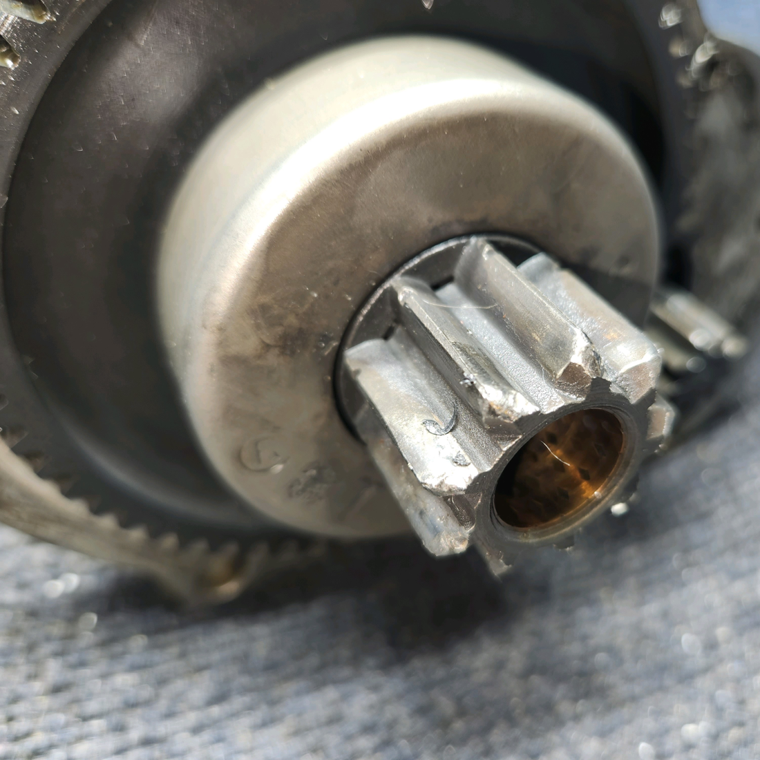Used aircraft parts for sale, 1908539 Continental O-300-A Cessna 172 Continental Starter Motor – Includes Gears & Clutch