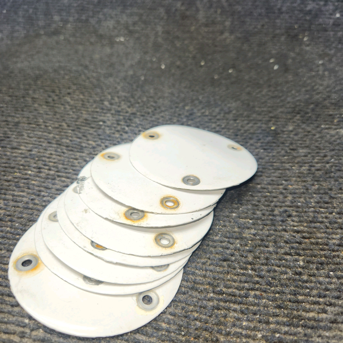 Used aircraft parts for sale, S225-3 Cessna 182G Flap Inspection Cover Plate - Set of 8