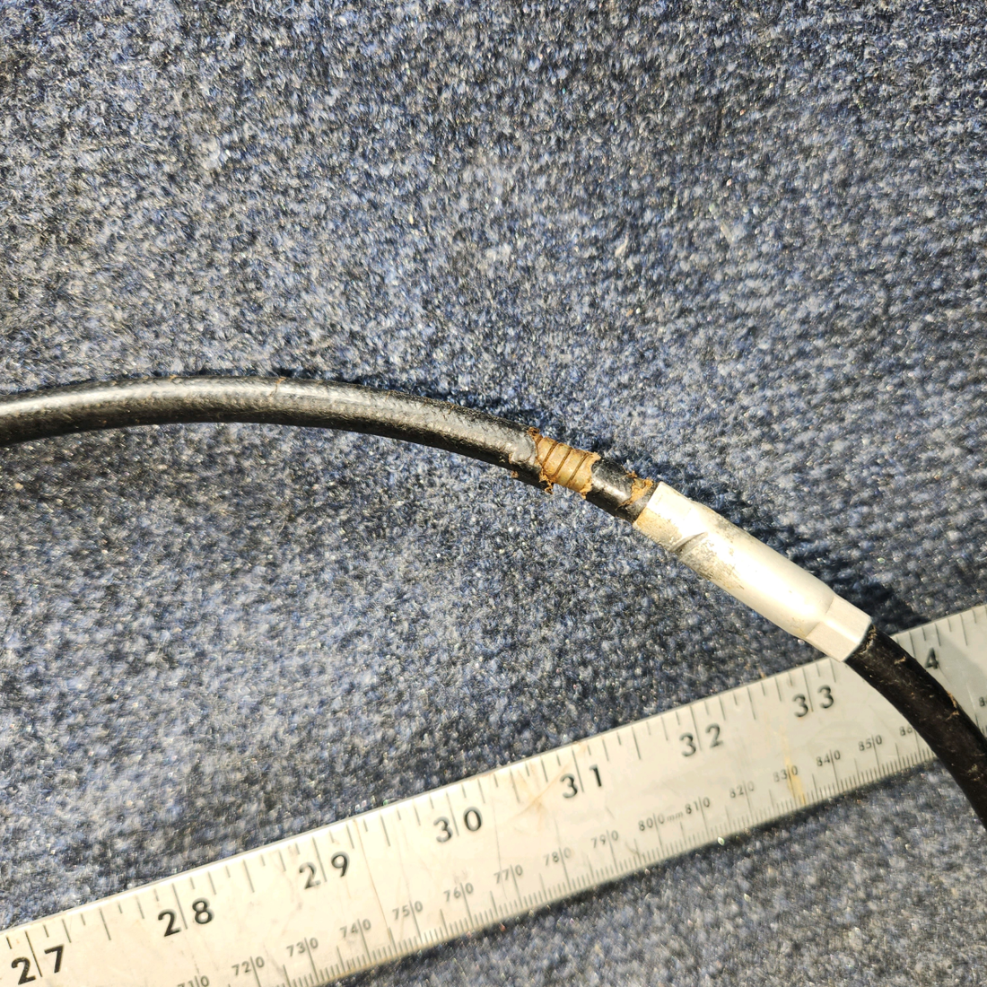 Used aircraft parts for sale, S1222-2 Cessna 172F Control Cable Assembly Throttle (Length: 45.5")