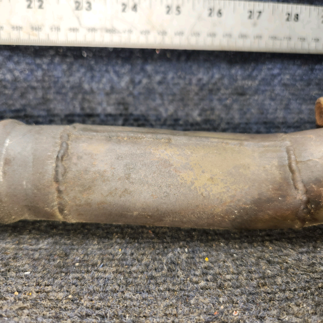Used aircraft parts for sale, 0550176-13 Continental O-300 Cessna C175 Curved Exhaust Riser