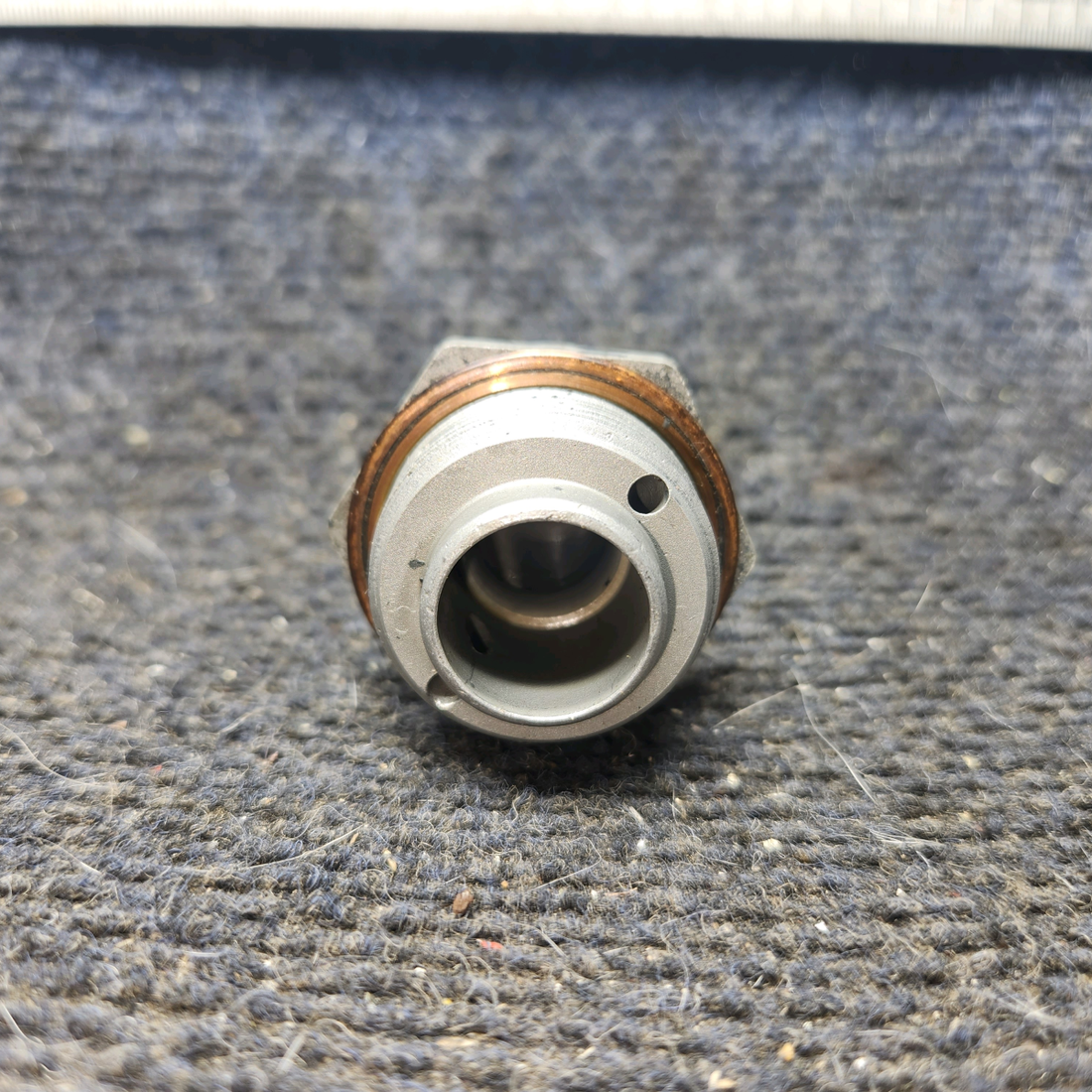 Used aircraft parts for sale, 77808 Lycoming O-320 Piper PA-28-140 Oil Pressure Relief Valve Assembly