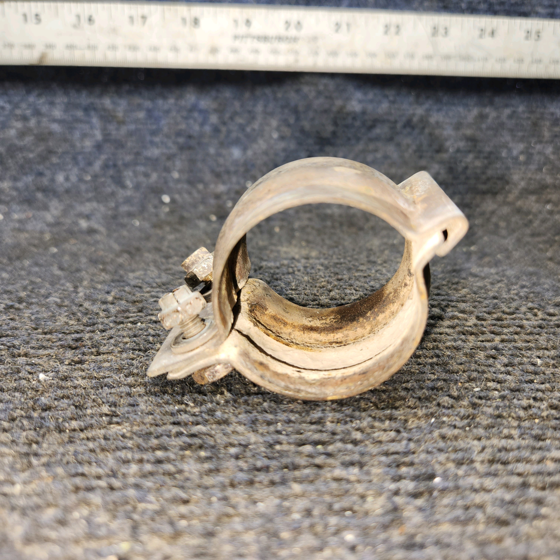 Used aircraft parts for sale, 0550176-50 Cessna 172E Exhaust Clamp Assy