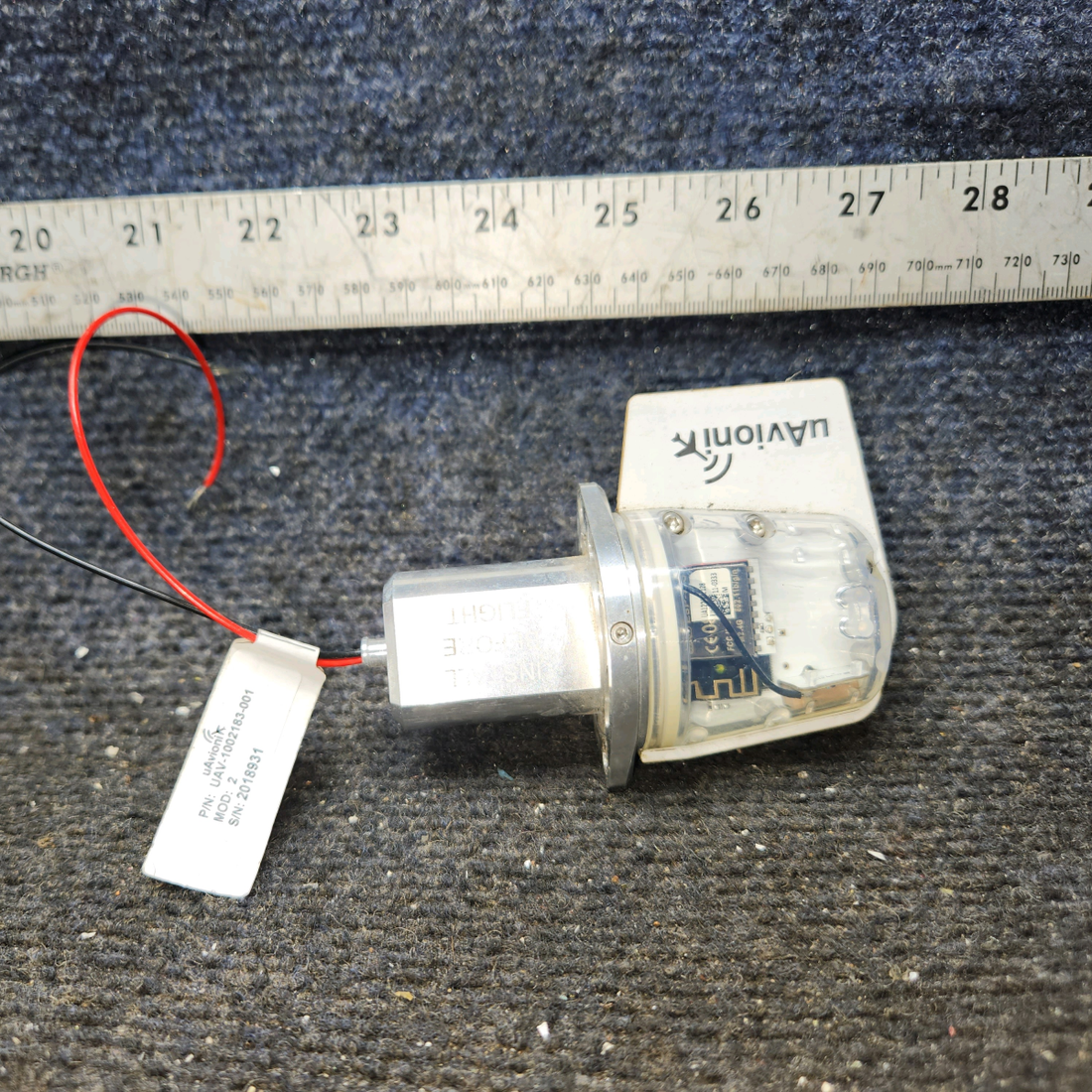Used aircraft parts for sale, UAV-1002183-001 uAvioni Cessna 182G LED ADS-B Out Tailcone Light Assembly