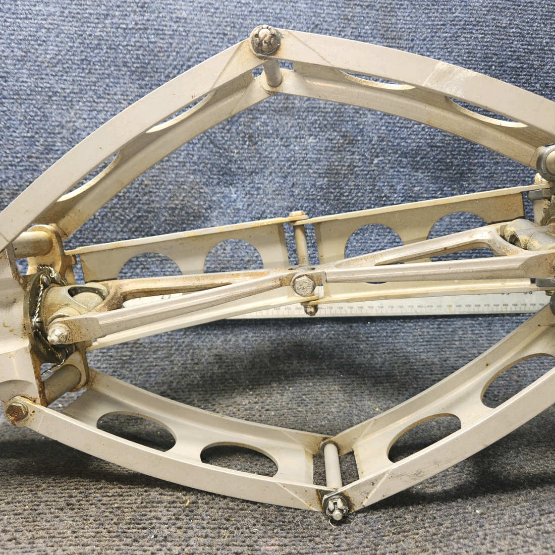 Used aircraft parts for sale, 35-524041-602 Beechcraft F35 Control Column Assembly With Hanger, Knees, Links