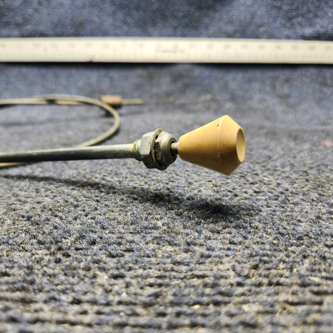 Used aircraft parts for sale, 169-380005-5 Beechcraft A23A Musketeer Custom III CABIN HEAT CONTROL CABLE (47-1/4”)