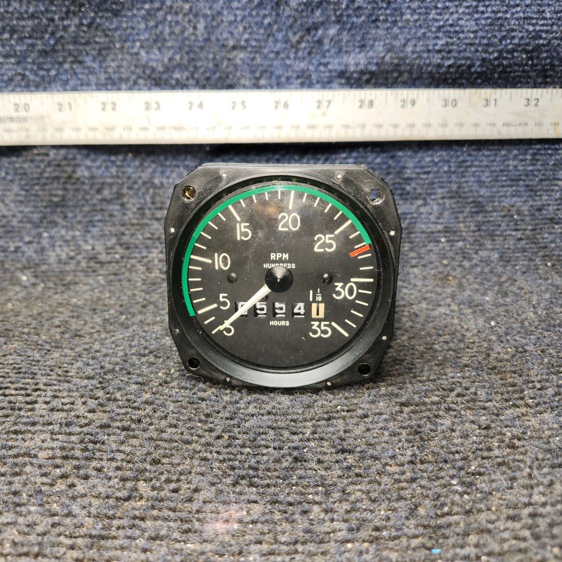 Used aircraft parts for sale, D1-112-5023 Mitchell Aircraft Production, Inc. Beechcraft C23 SUNDOWNER Recording Tachometer, Mechanical
