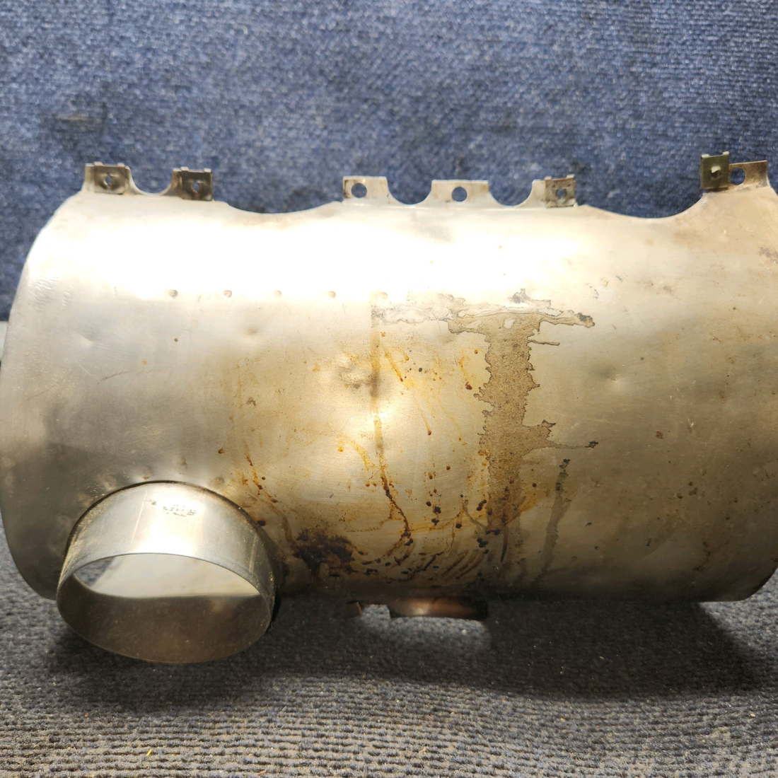 Used aircraft parts for sale, 0550176-37 Continental O-300, GO-300 Cessna C175 Shroud Assy Exhaust - LH