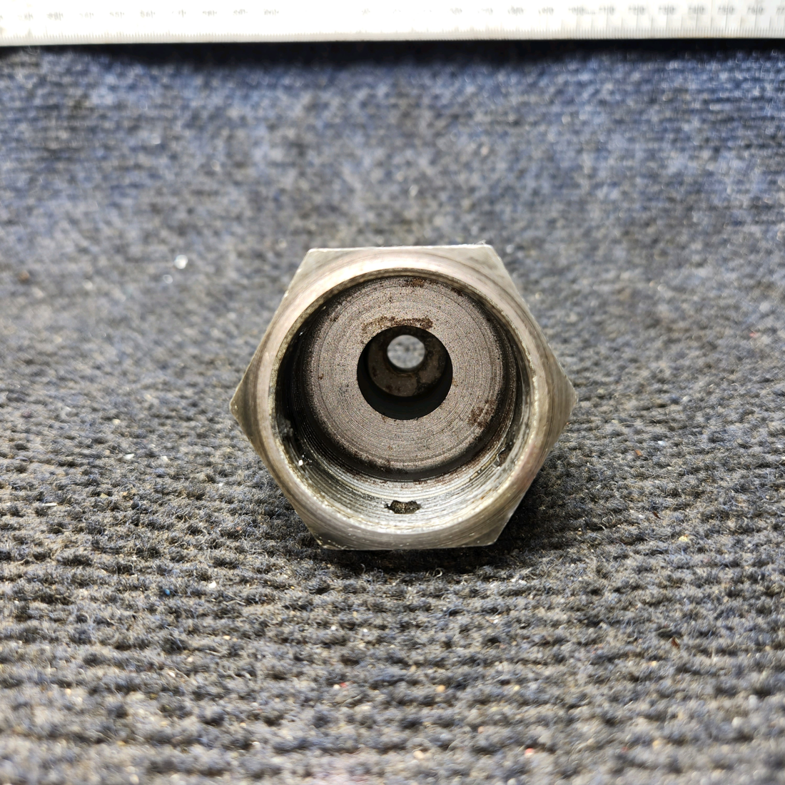 Used aircraft parts for sale, 0441130-2 Cessna 172E Main Gear Axle Fairing Nut (Steel)(Length: 2.375")