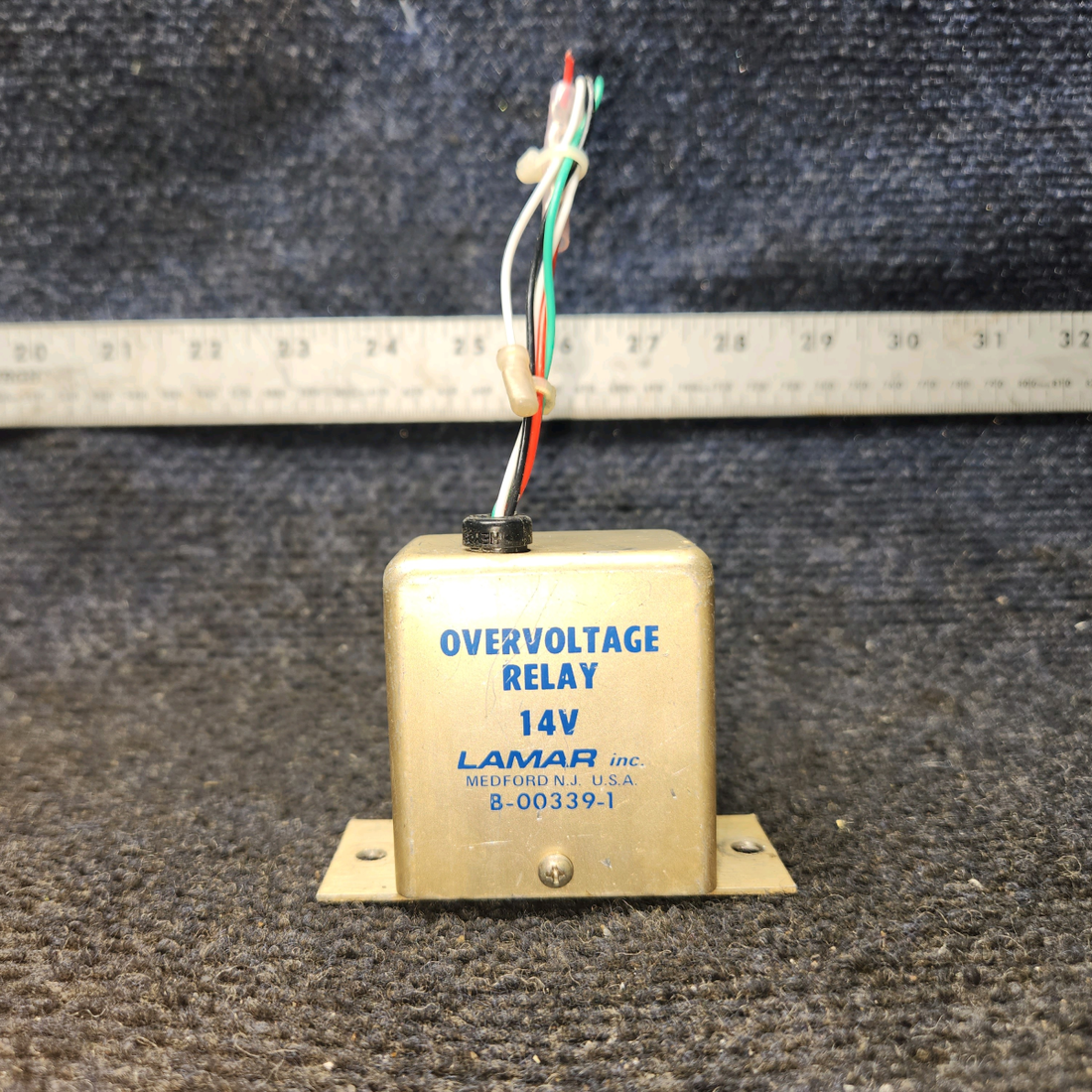 Used aircraft parts for sale, B-00339-1 Lamar Beechcraft C23 SUNDOWNER Overvoltage Relay
