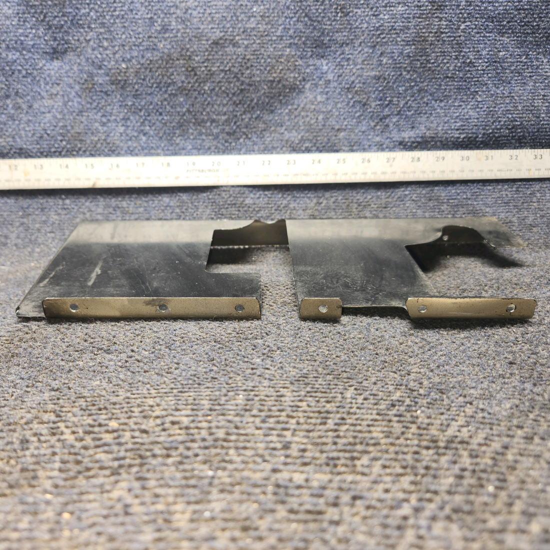 Used aircraft parts for sale, 0513058-1 Cessna 172E Rudder Bar Shield - RH Dual Controls