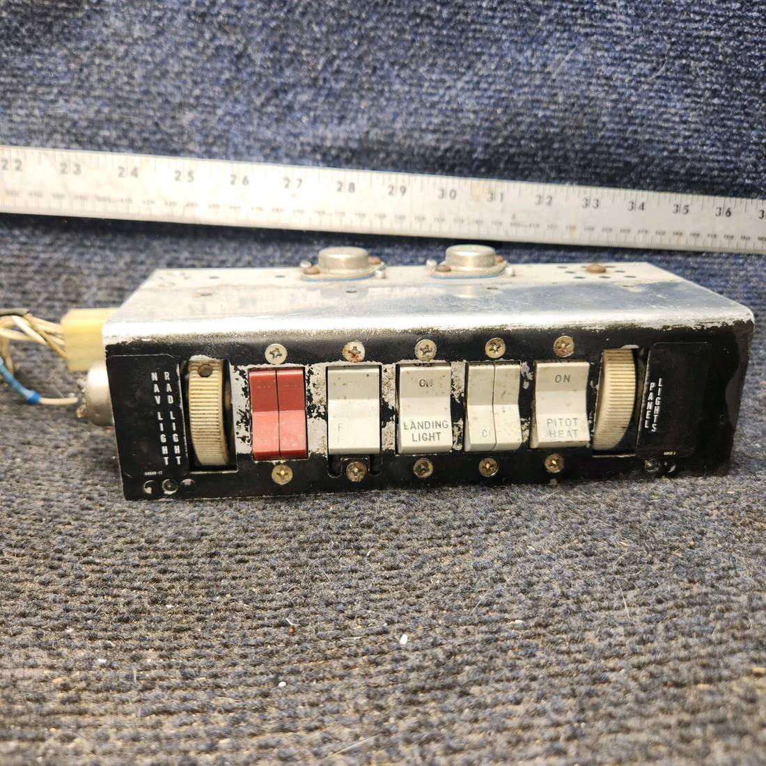 Used aircraft parts for sale, 35212-000 piper PA-28-181 Switch Panel Assembly