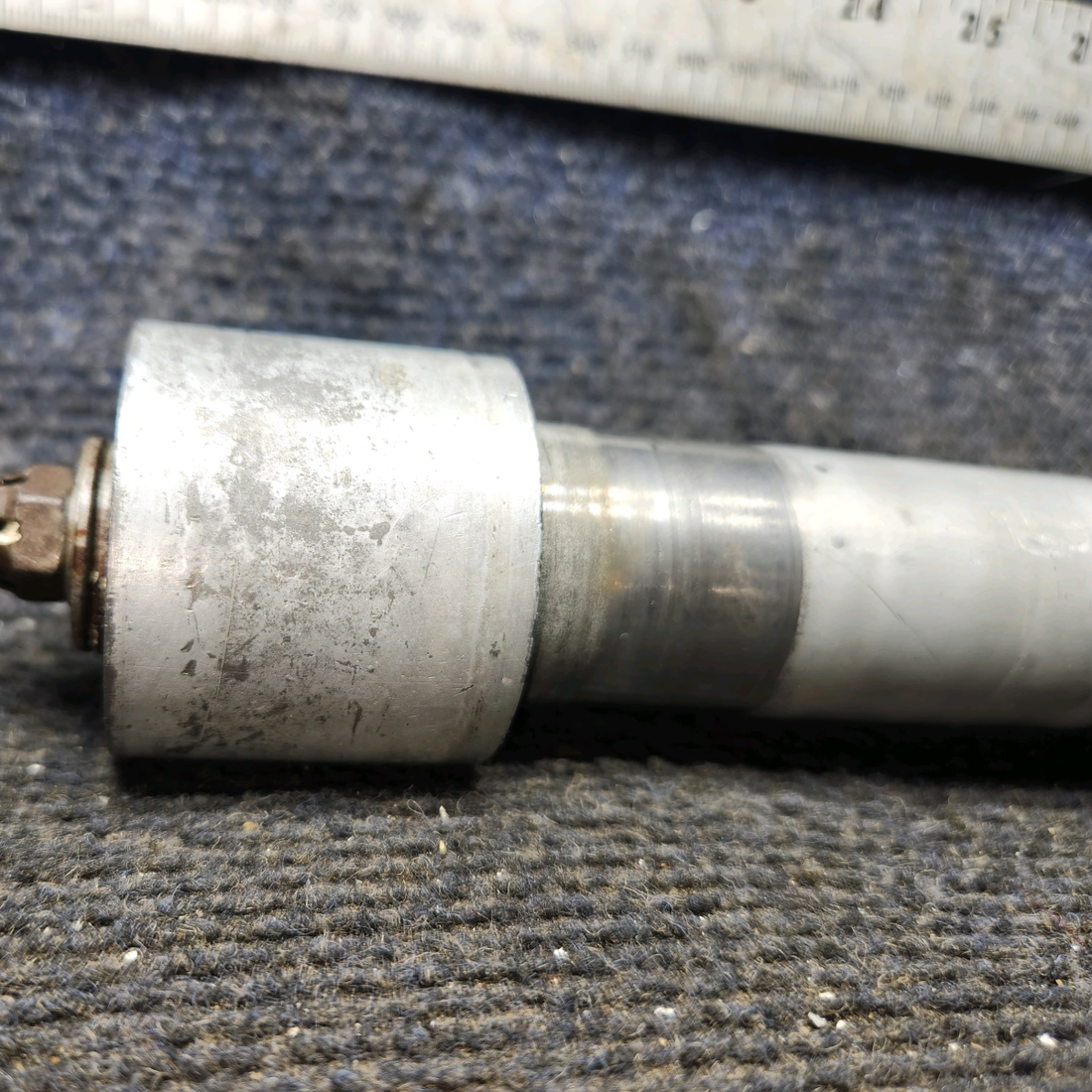 Used aircraft parts for sale, 0442142-1 cessna 150G Nose Gear Axle Tube with Ferrule Caps