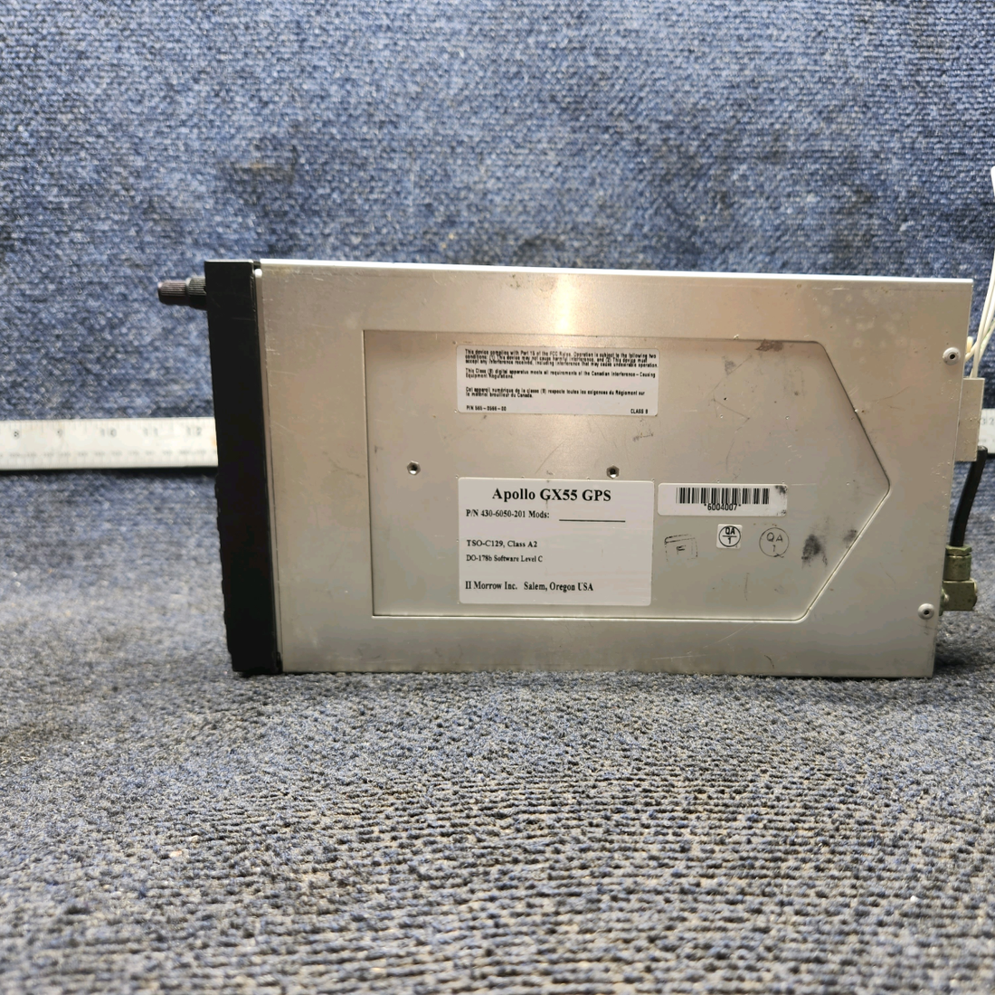 Used aircraft parts for sale, 430-6050-202 Apollo GX55 Piper PA28-140 GPG Rack Connector  No Data Card