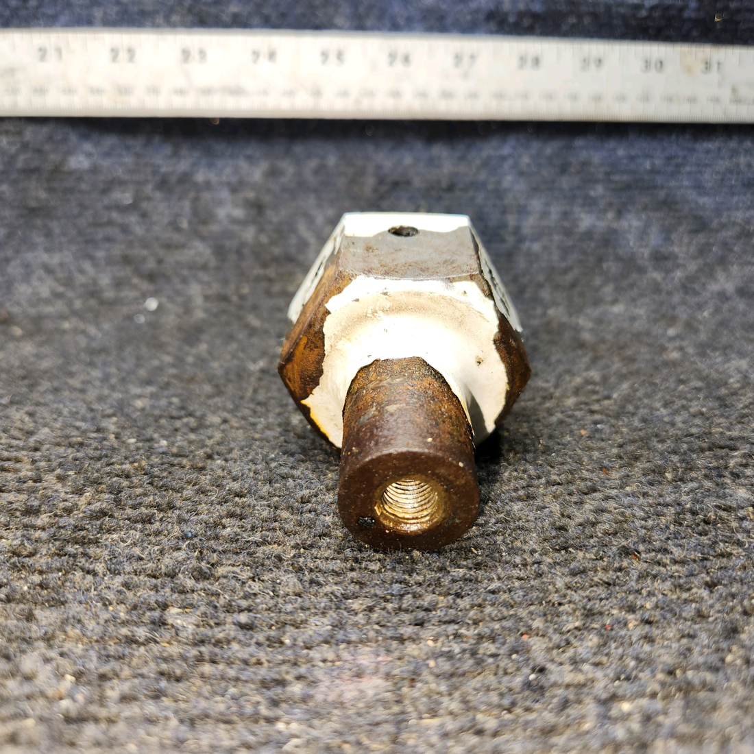 Used aircraft parts for sale, 0441130-2 Cessna 172E Main Gear Axle Fairing Nut (Steel)(Length: 2.375")