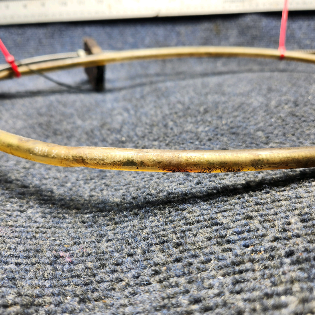 Used aircraft parts for sale, 35-380063-13 Beechcraft F33A PARKING BRAKE CONTROL CABLE ASSEMBLY (LENGTH: 59")