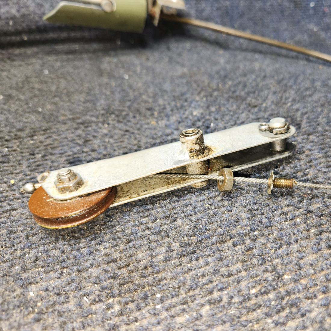 Used aircraft parts for sale, 0813150-55 Cessna 172E Parking Brake Handle Assy