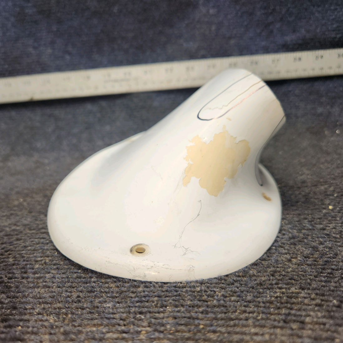 Used aircraft parts for sale, 0522150-4 Cessna 172E Upper Strut Fairing (Worn)