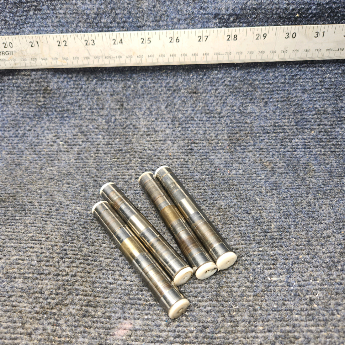 Used aircraft parts for sale, LW-13790 Lycoming O-320 Piper PA28-140 Rocker Valve Shaft with Button – Set of 4